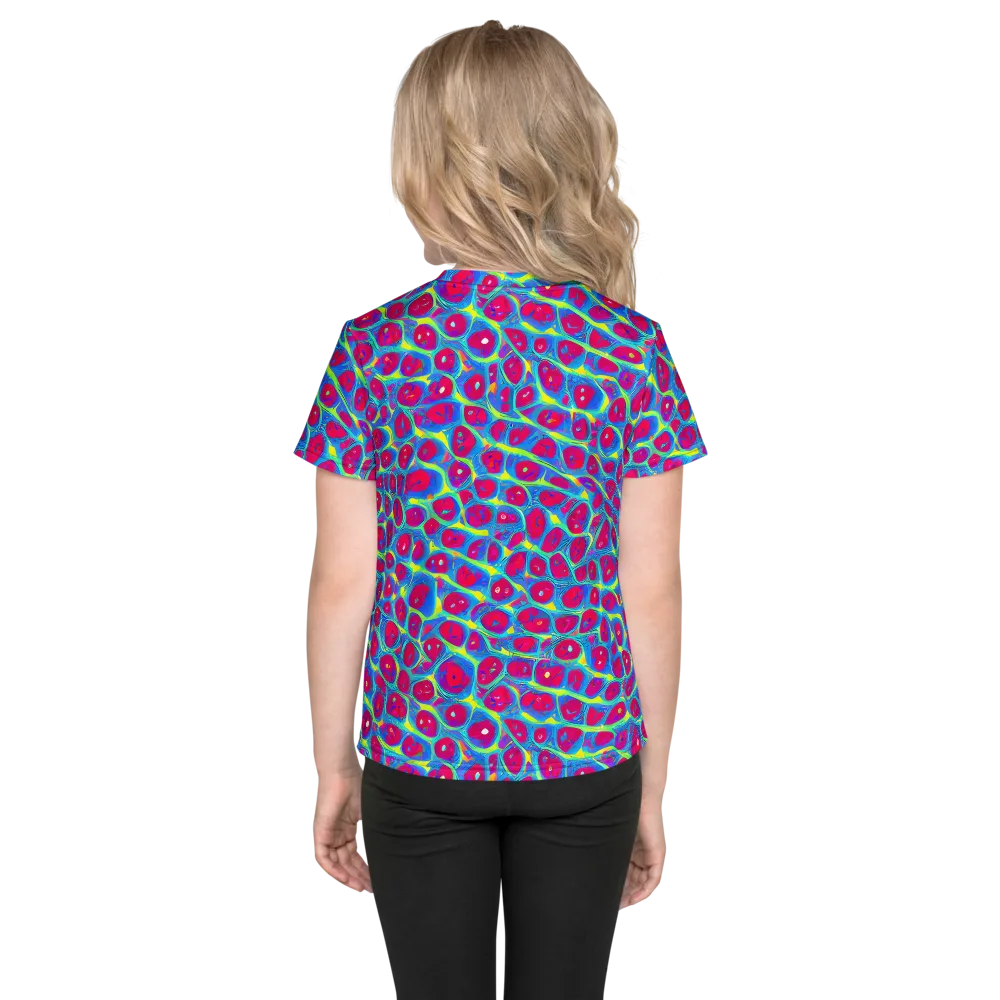 Voltage Bloom on Kids Crew Neck T-Shirt — Back