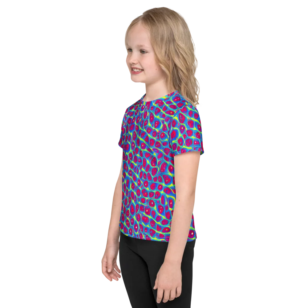 Voltage Bloom on Kids Crew Neck T-Shirt — Left