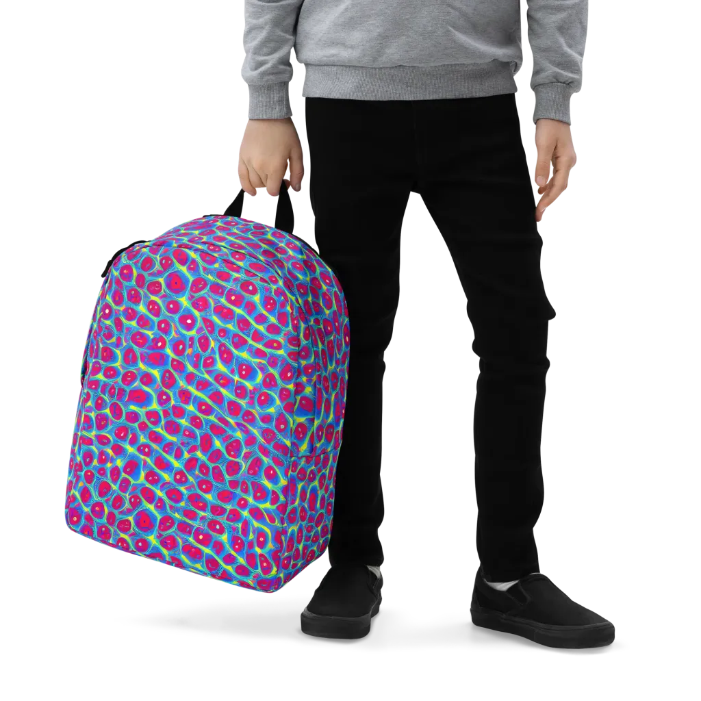 Voltage Bloom on Minimalist Backpack — Zoomed-in
