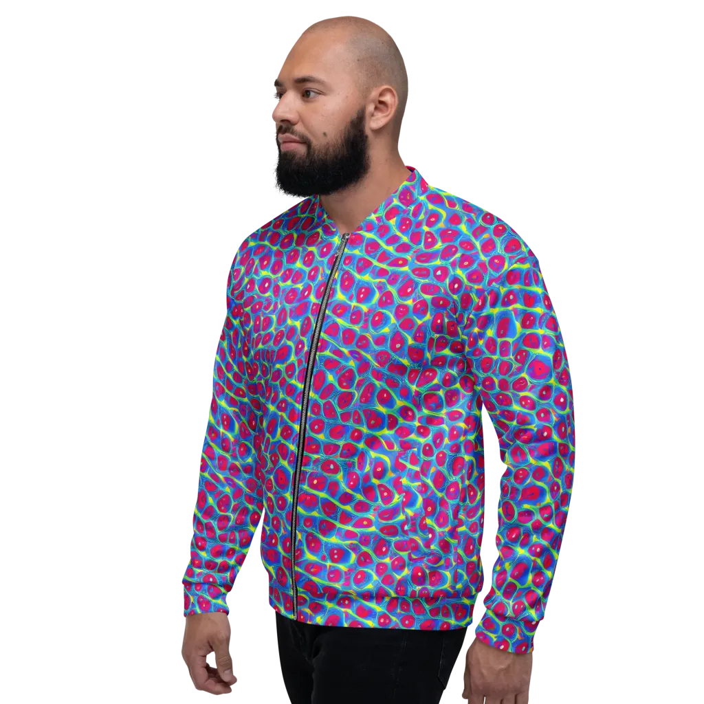Voltage Bloom on Bomber Jacket — Left