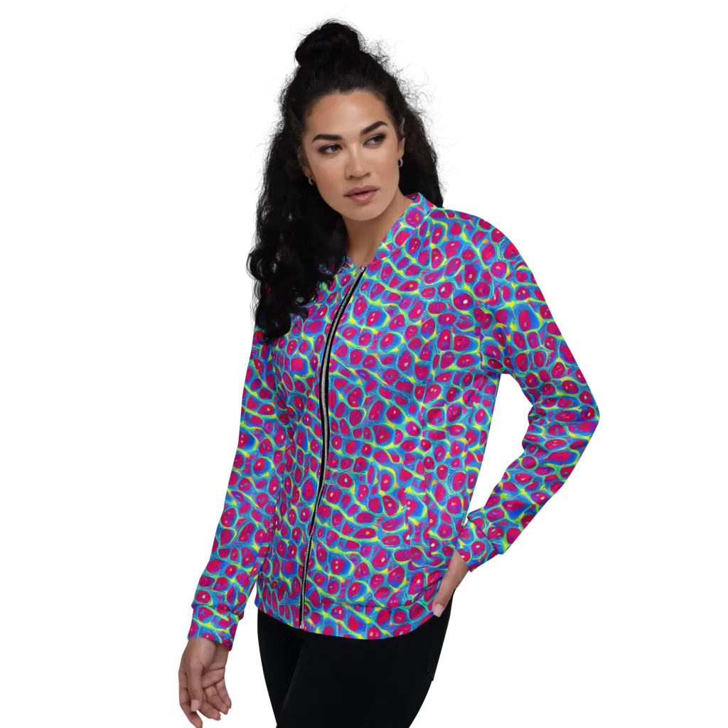 Voltage Bloom on Bomber Jacket — Left