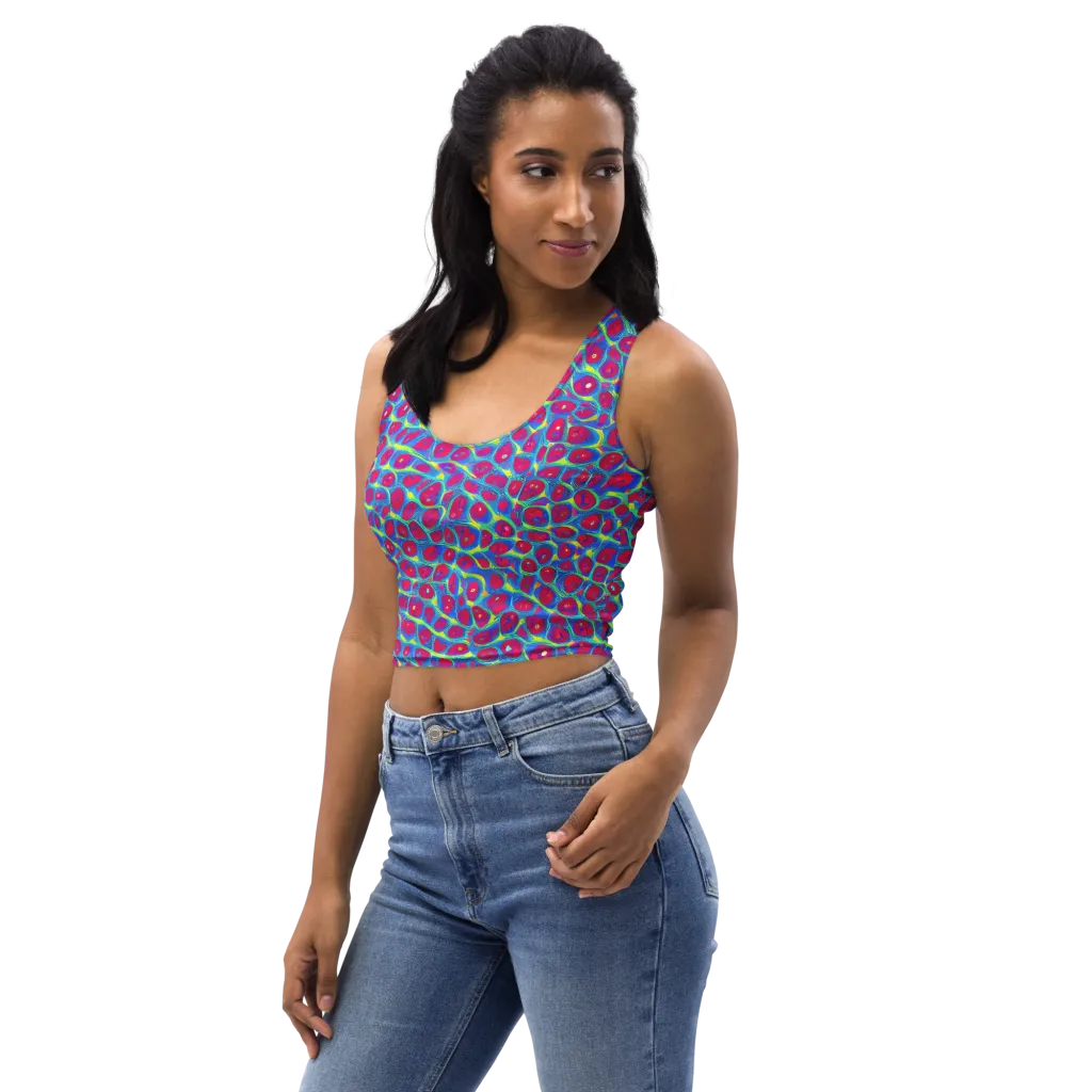 Voltage Bloom on Crop Top — Left Front