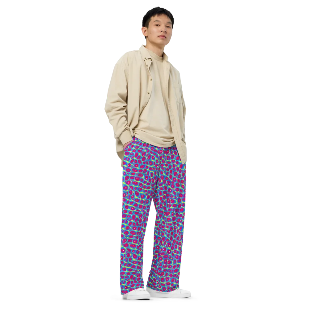 Voltage Bloom on Wide-Leg Pants — Right Front