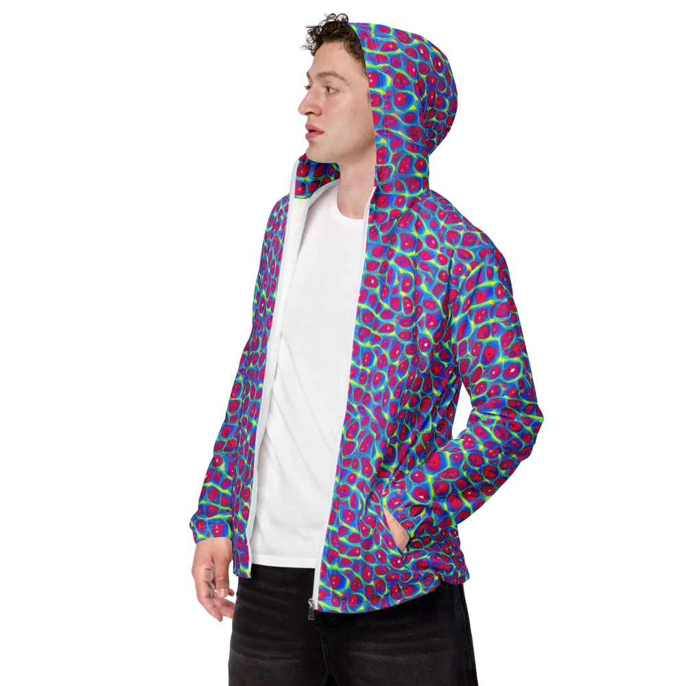 Voltage Bloom on Men's Windbreaker — Left Front