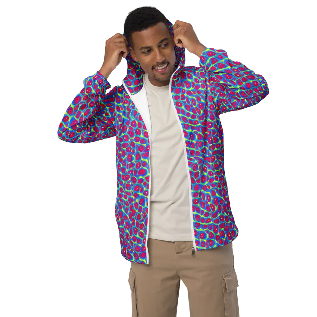 Voltage Bloom on Men's Windbreaker — Front