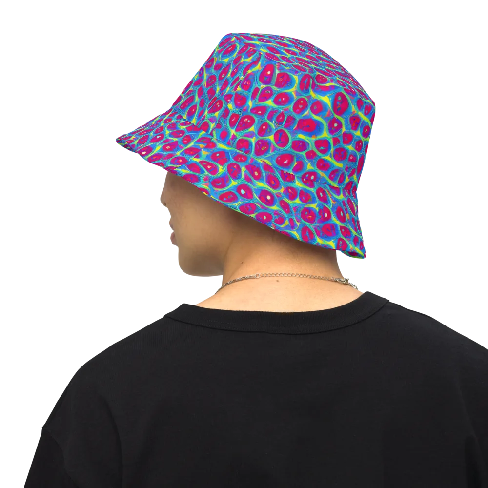 Voltage Bloom on Reversible Bucket Hat — Back Inside
