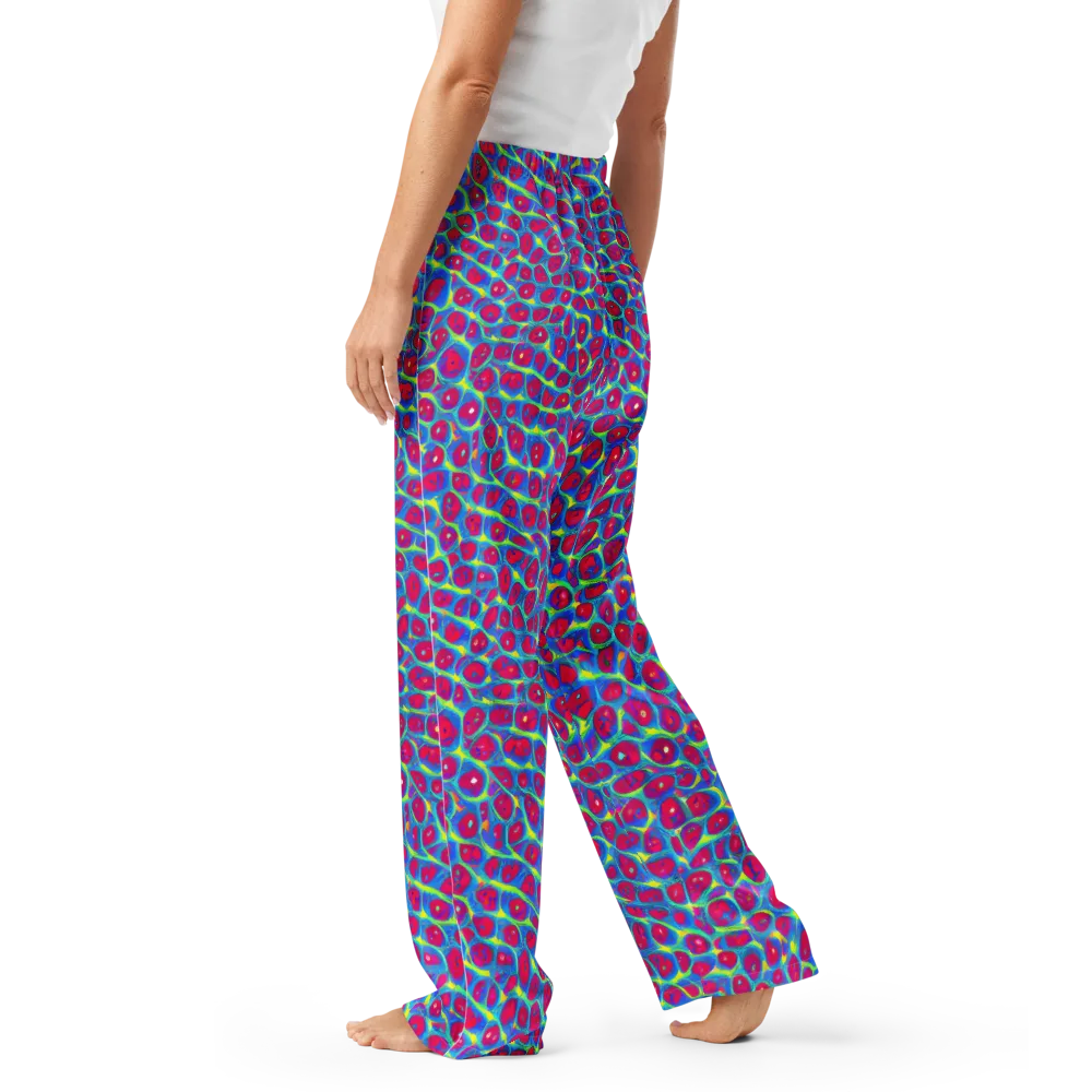 Voltage Bloom on Women's Pajama Pants — Left
