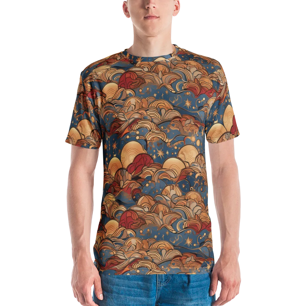 Celestial Shell Tide on Men's Crew Neck T-Shirt — Front