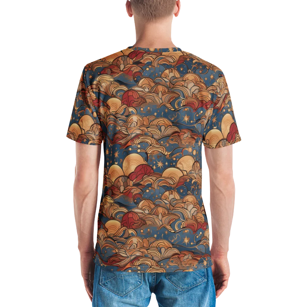 Celestial Shell Tide on Men's Crew Neck T-Shirt — Back