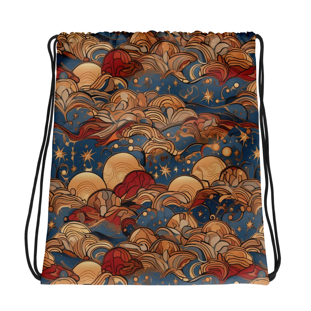 Celestial Shell Tide on Drawstring Bag — Photo