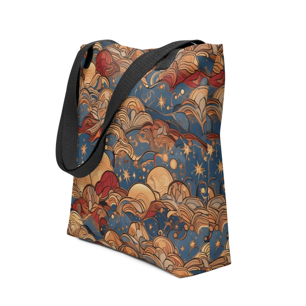 Celestial Shell Tide on Tote Bag — Front