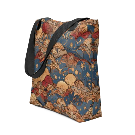 Celestial Shell Tide on a Tote Bag