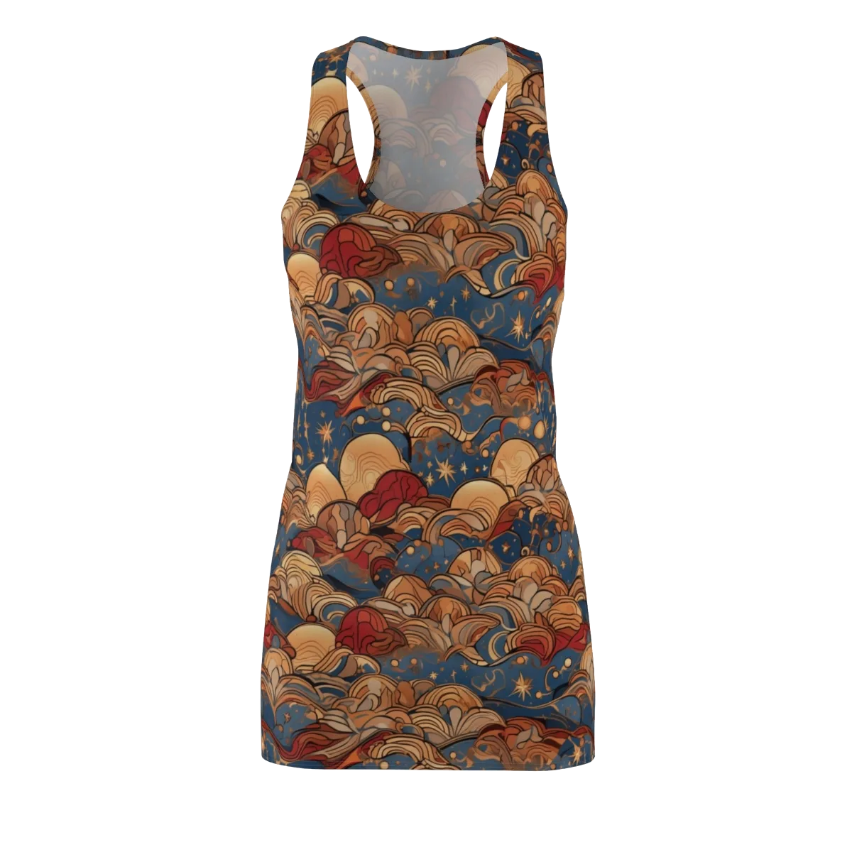 Celestial Shell Tide on Racerback Dress — Front