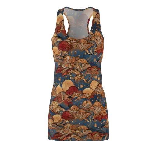 Celestial Shell Tide on a Racerback Dress