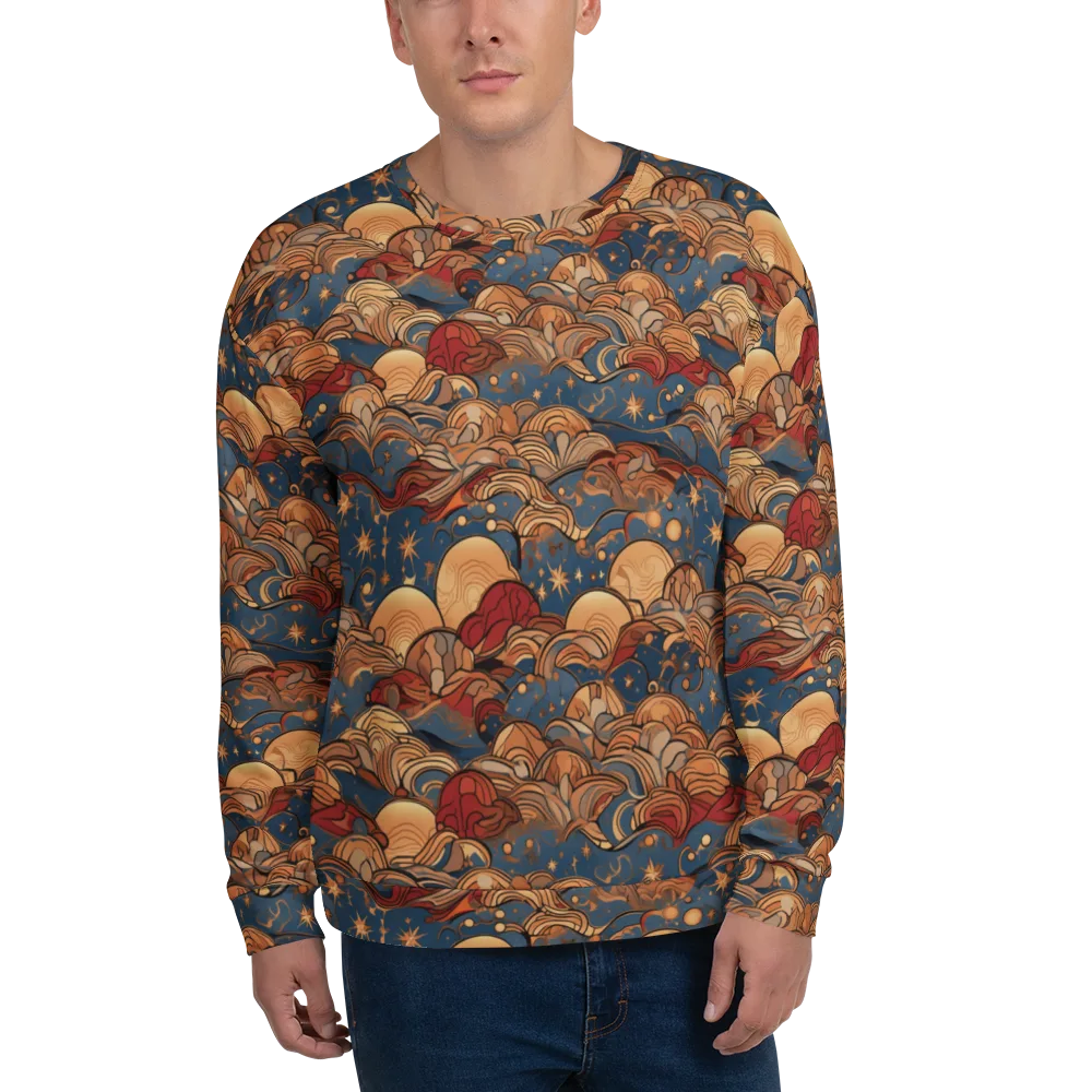 Celestial Shell Tide on Sweatshirt — Front
