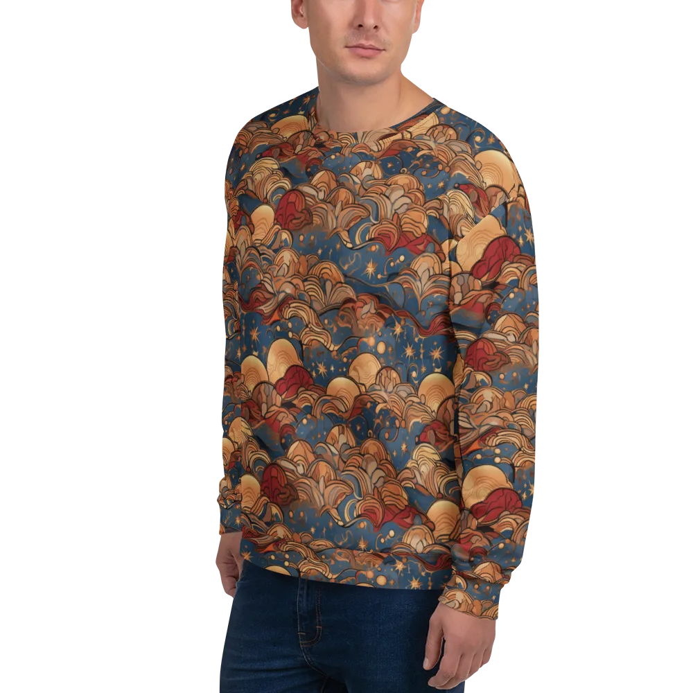 Celestial Shell Tide on Sweatshirt — Left Front