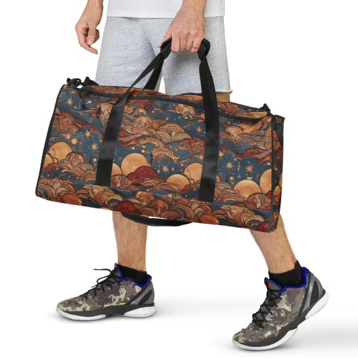 Celestial Shell Tide on a Duffle Bag