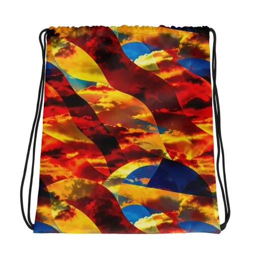 Sundown Kaleidoscope on a Drawstring Bag