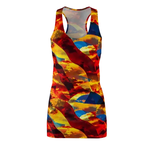 Sundown Kaleidoscope on a Racerback Dress