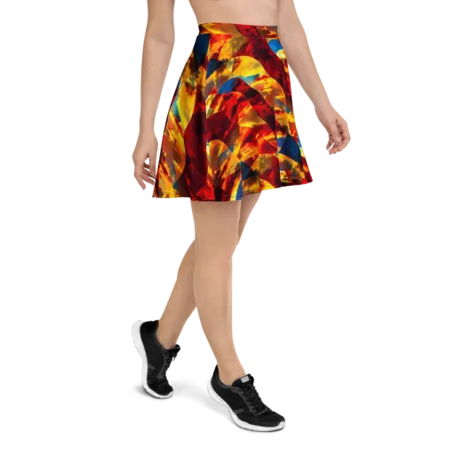 Sundown Kaleidoscope on a Skater Skirt