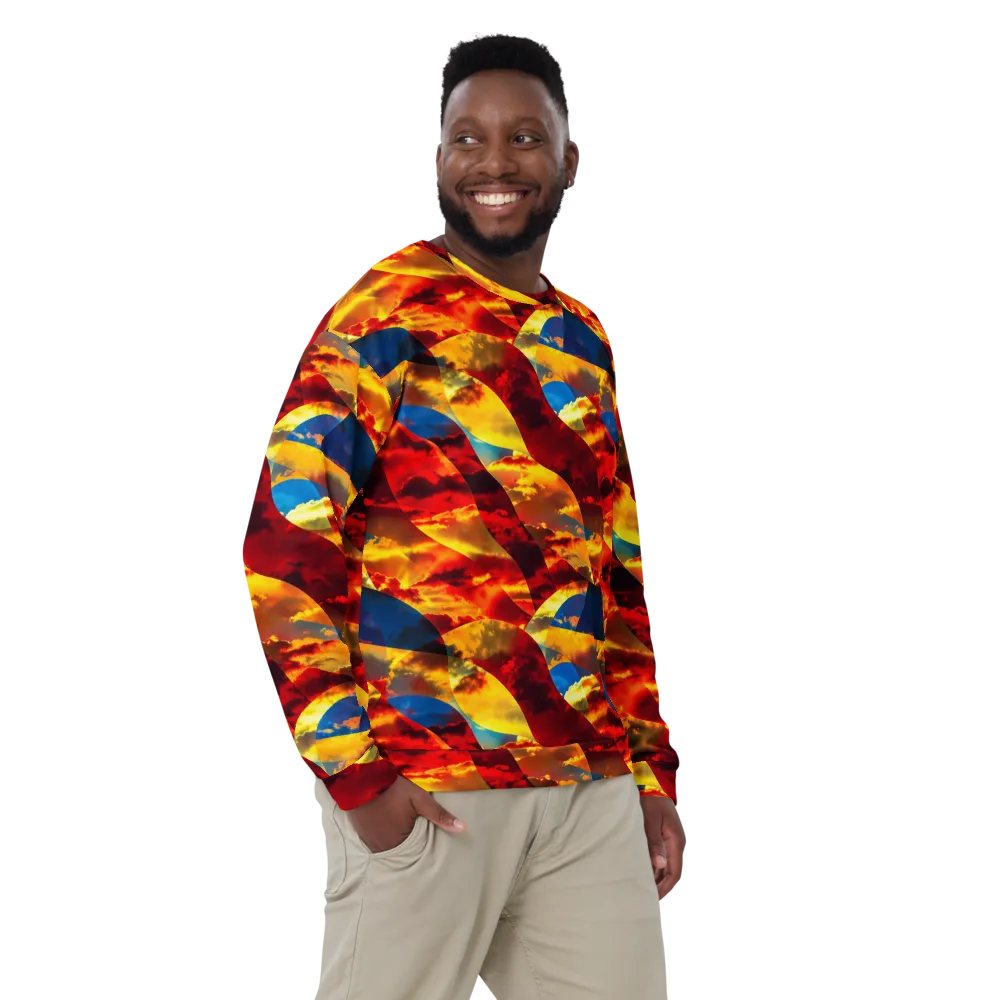 Sundown Kaleidoscope on Sweatshirt — Front
