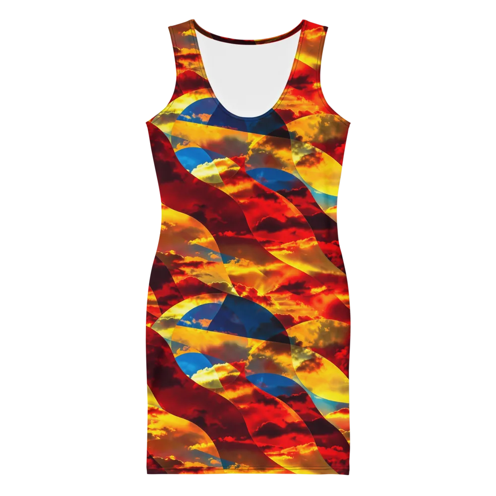 Sundown Kaleidoscope on Bodycon Dress — Front