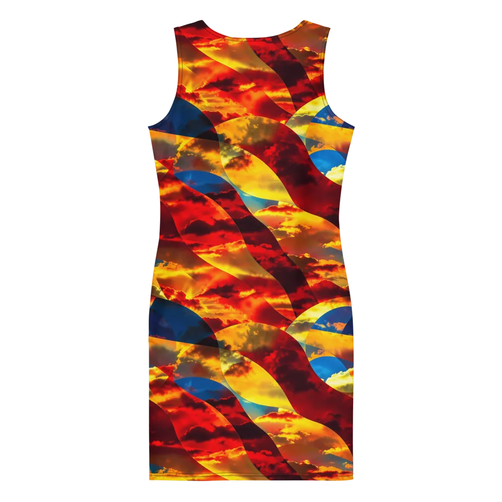 Sundown Kaleidoscope on Bodycon Dress — Back