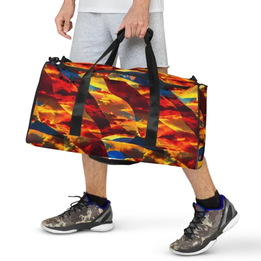 Sundown Kaleidoscope on a Duffle Bag