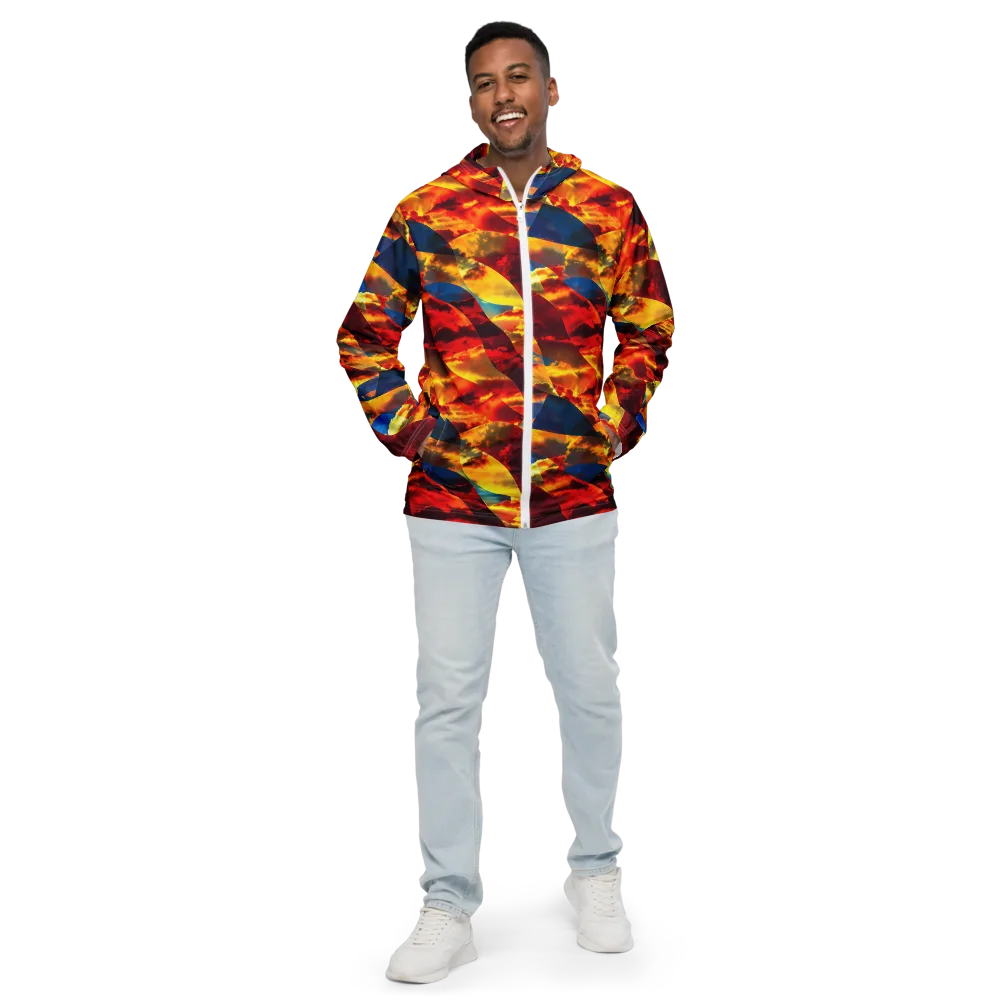 Sundown Kaleidoscope on Men's Windbreaker — Front