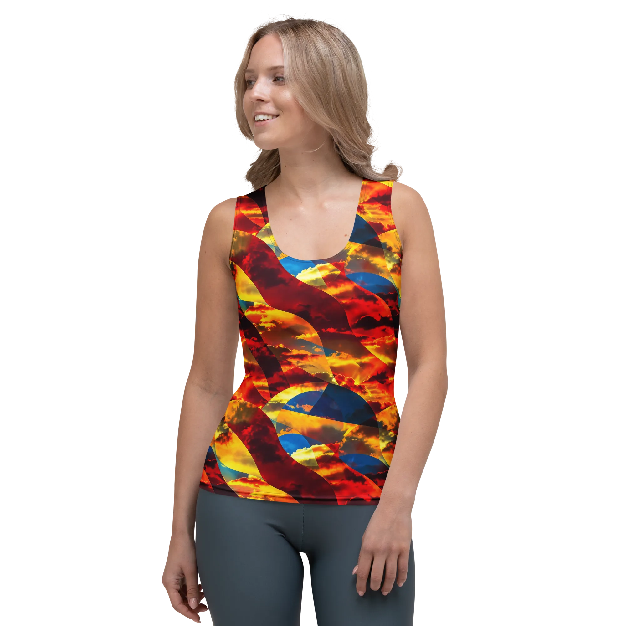 Sundown Kaleidoscope on Women's Tank Top — Front