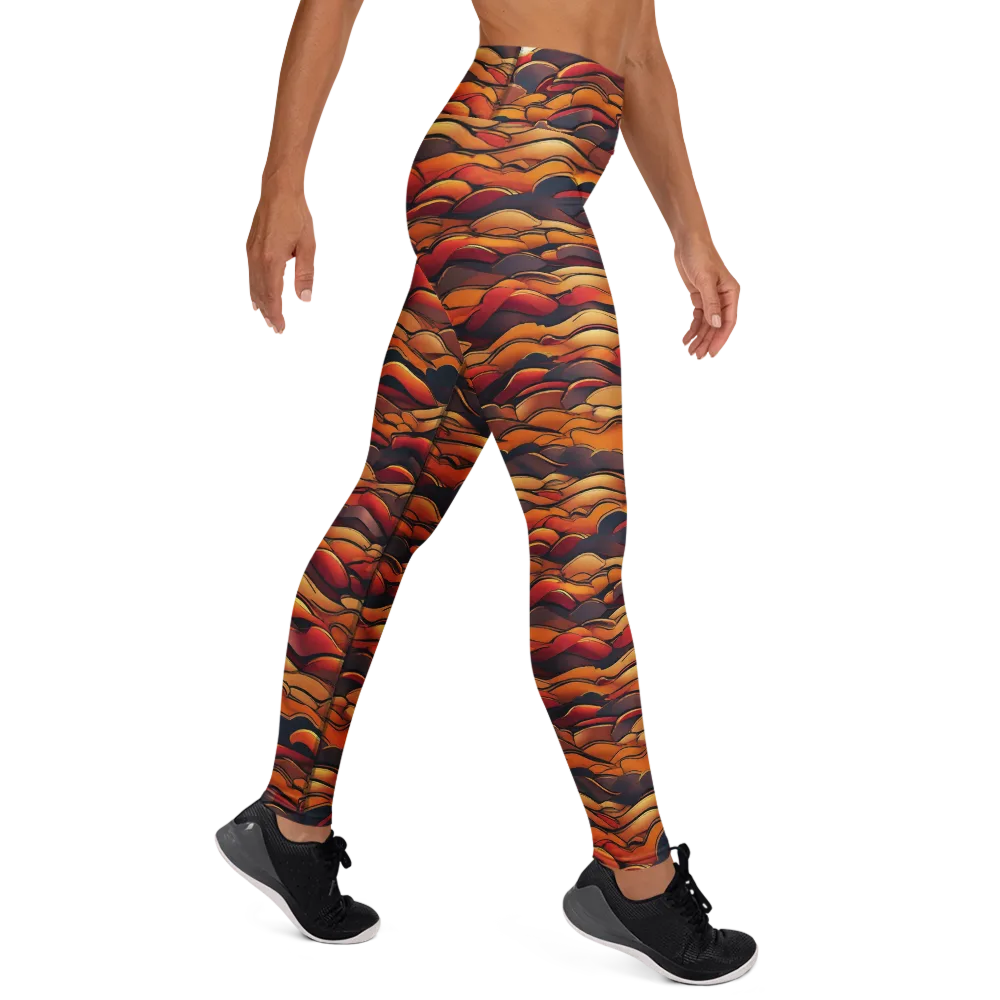 Molten Horizon on Yoga Leggings — Right