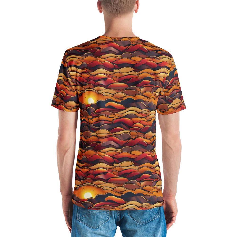 Molten Horizon on Men's Crew Neck T-Shirt — Back