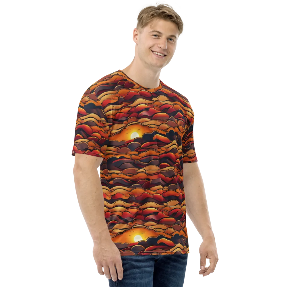 Molten Horizon on Men's Crew Neck T-Shirt — Right