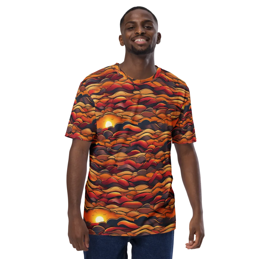 Molten Horizon on Men's Crew Neck T-Shirt — Front