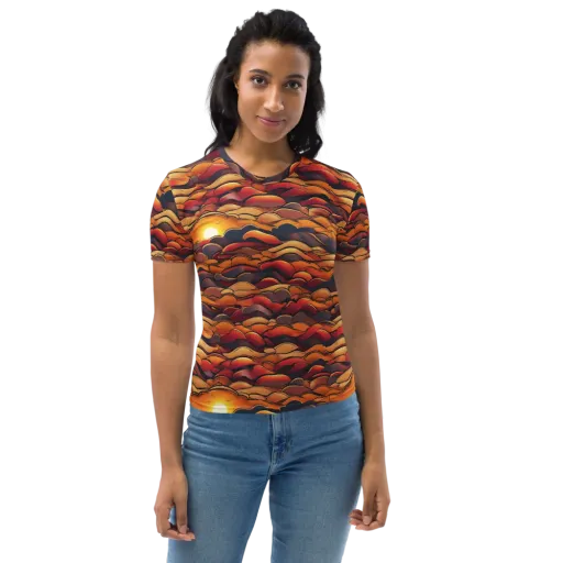 Molten Horizon on a Women's Crew Neck T-Shirt