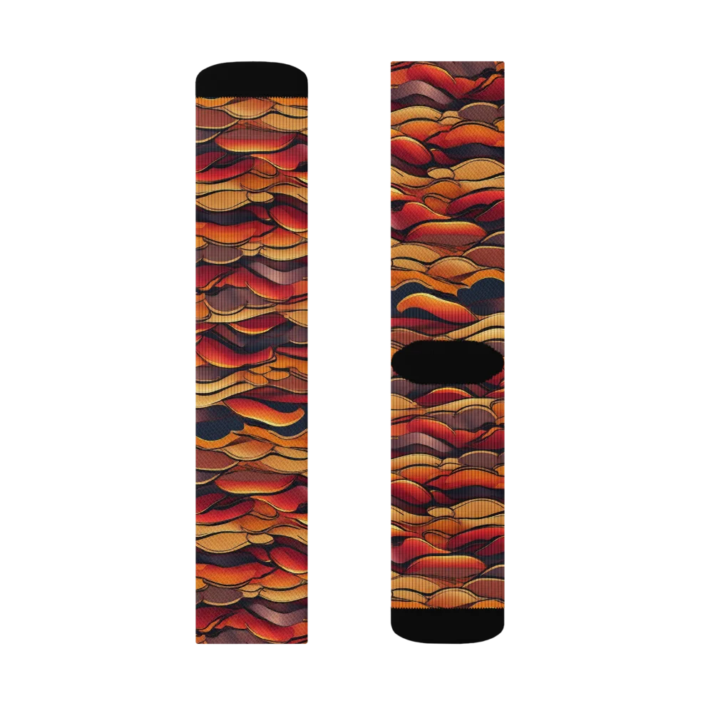 Molten Horizon on Socks — Left Sock