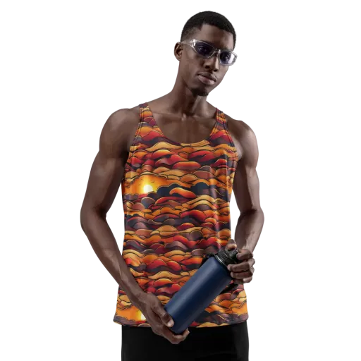Molten Horizon on a Men's Tank Top