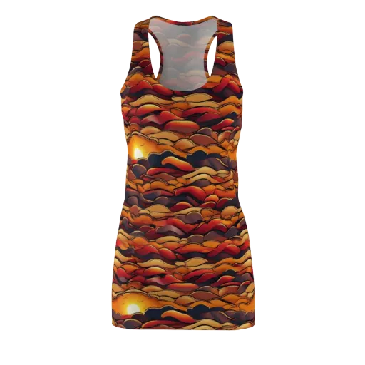 Molten Horizon on a Racerback Dress