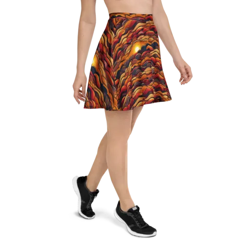 Molten Horizon on a Skater Skirt