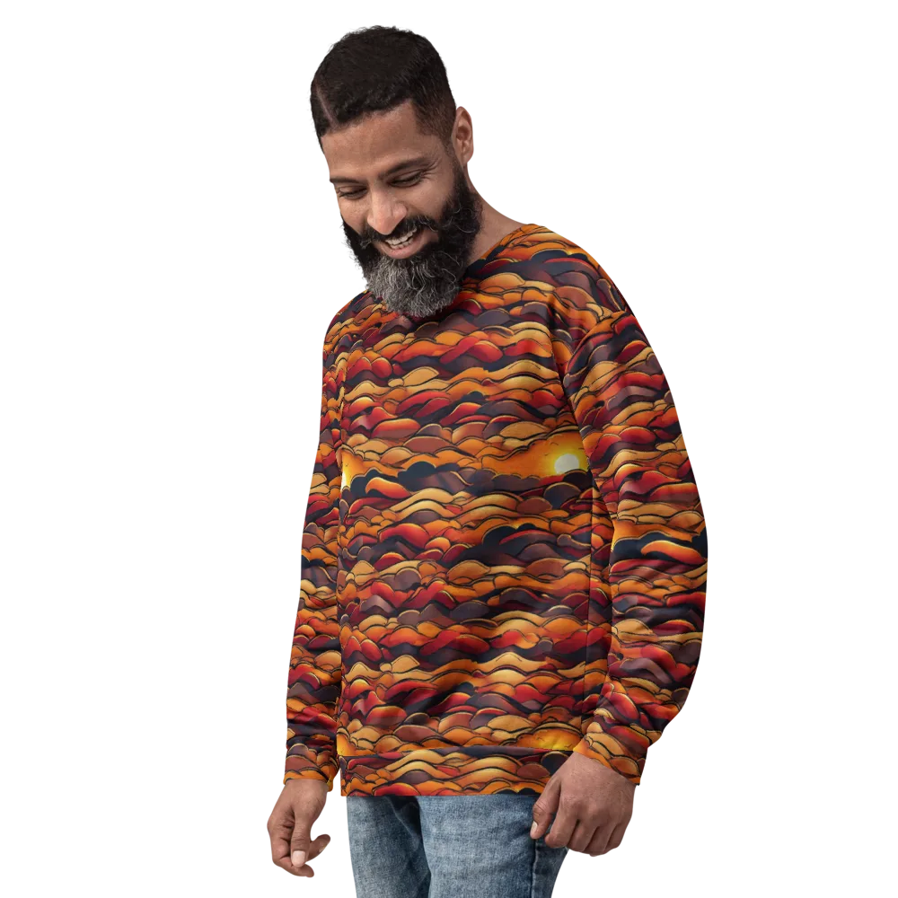 Molten Horizon on Sweatshirt — Left Front