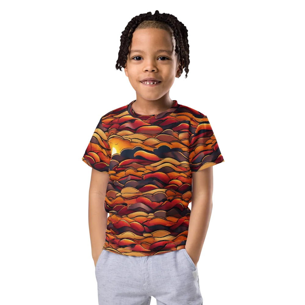 Molten Horizon on Kids Crew Neck T-Shirt — Front