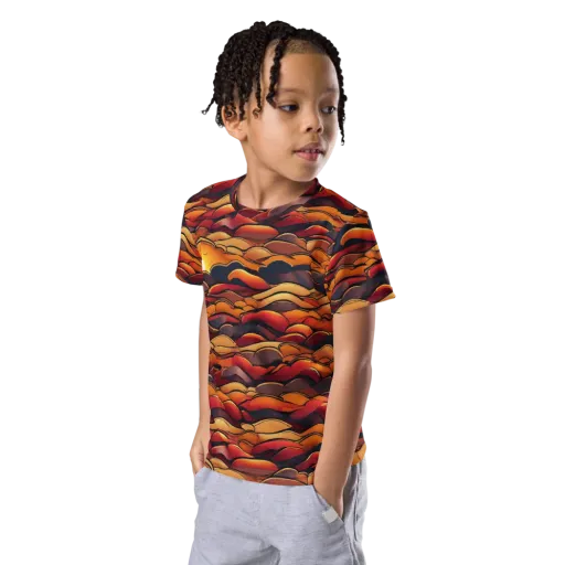 Molten Horizon on a Kids Crew Neck T-Shirt