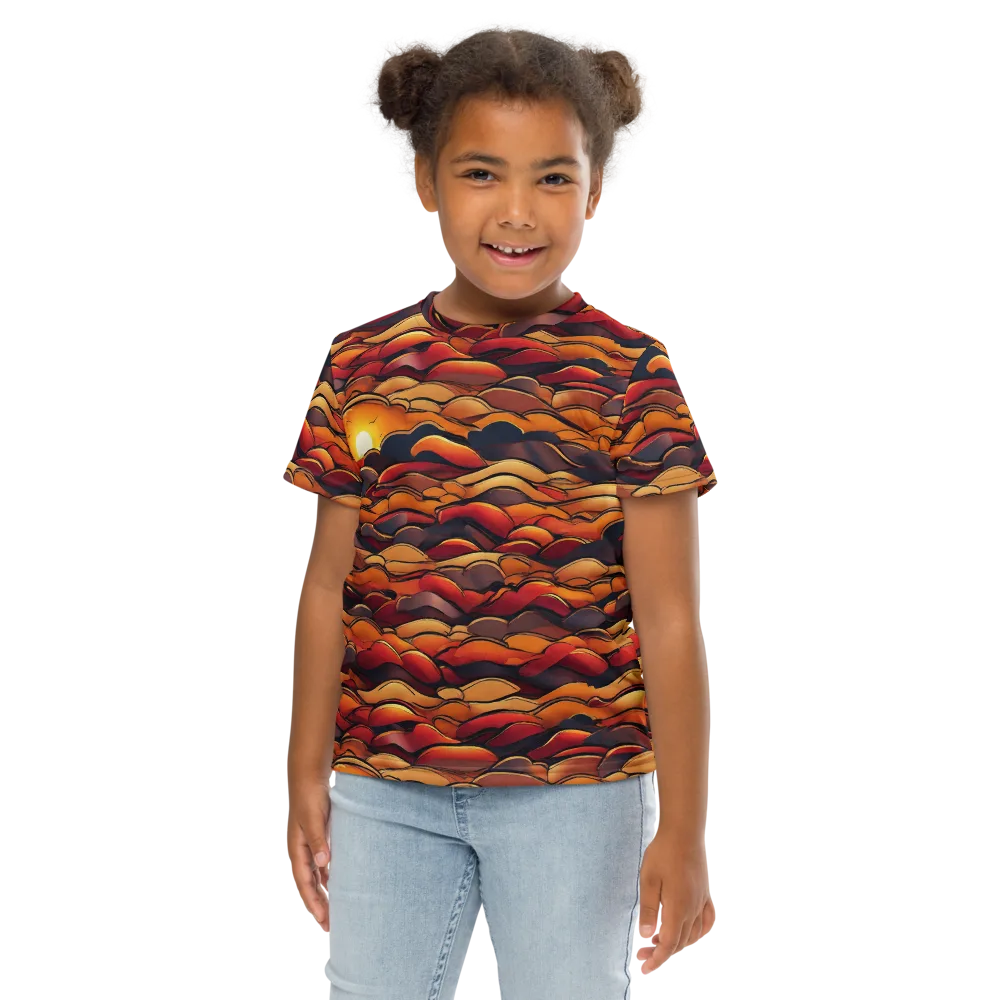 Molten Horizon on Kids Crew Neck T-Shirt — Front