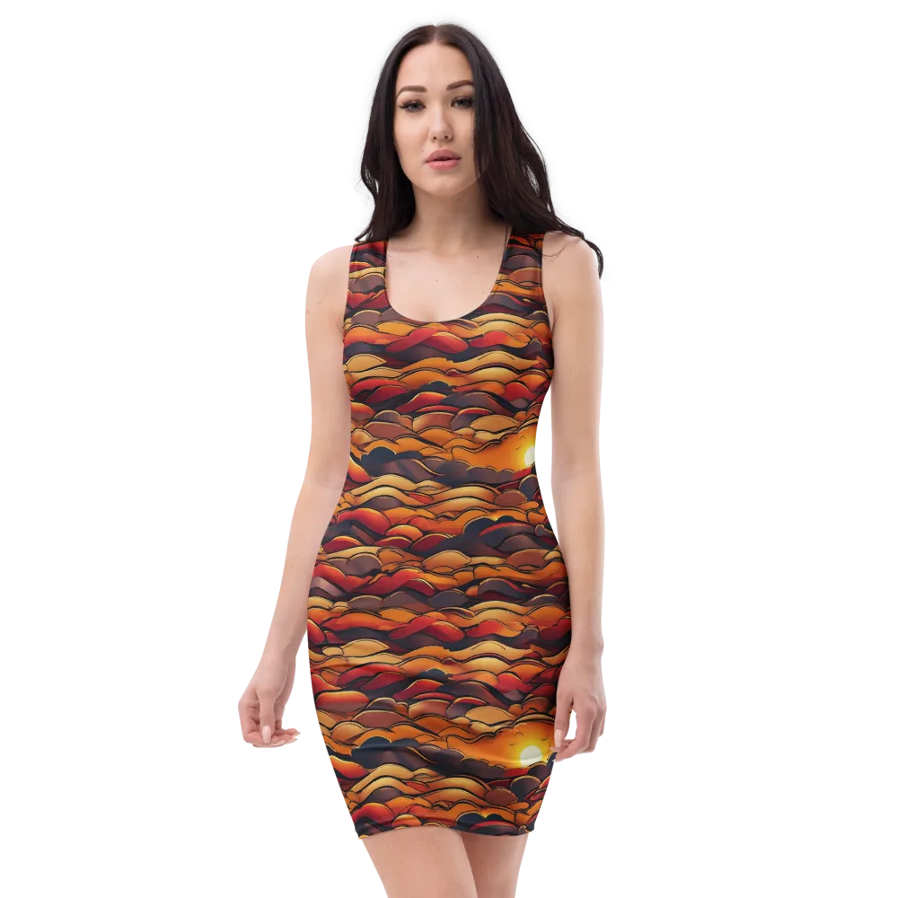 Molten Horizon on Bodycon Dress — Front