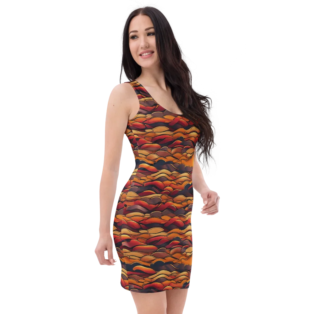 Molten Horizon on Bodycon Dress — Right Front