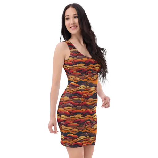 Molten Horizon on a Bodycon Dress