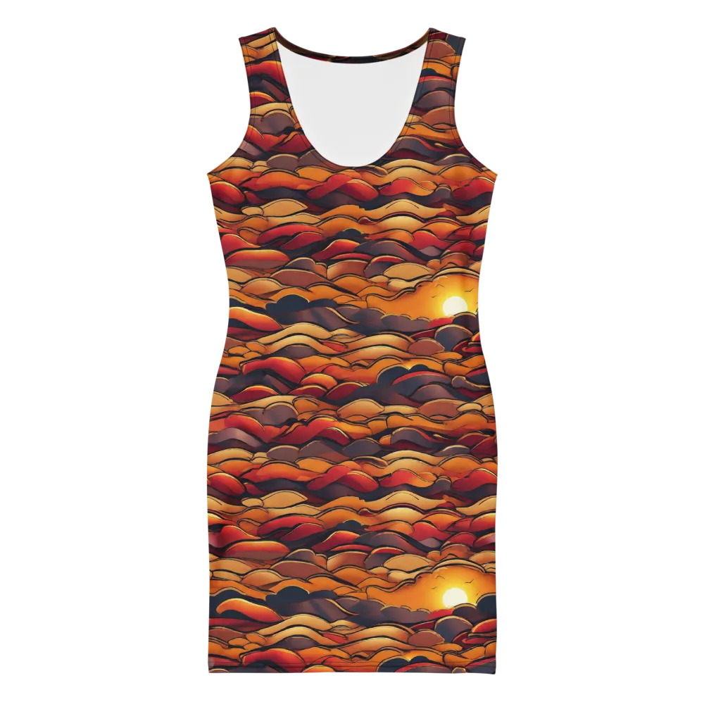 Molten Horizon on Bodycon Dress — Front