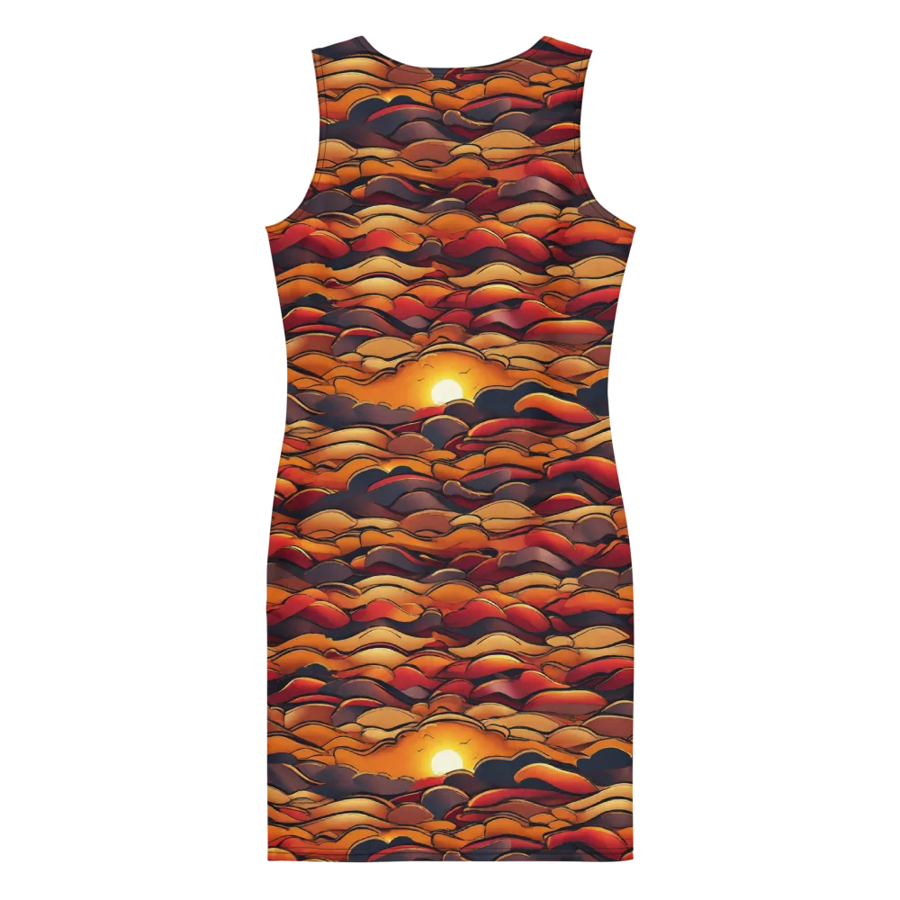 Molten Horizon on Bodycon Dress — Back