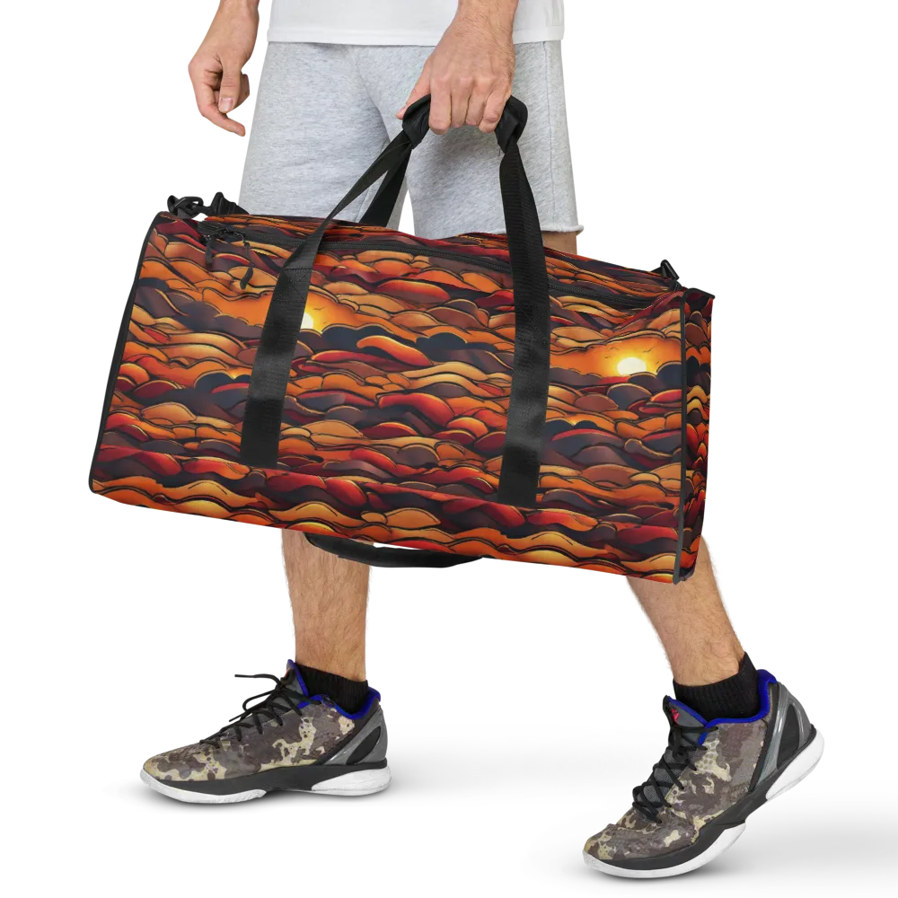 Molten Horizon on Duffle Bag — Front