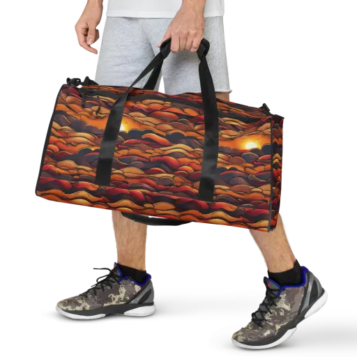 Molten Horizon on a Duffle Bag